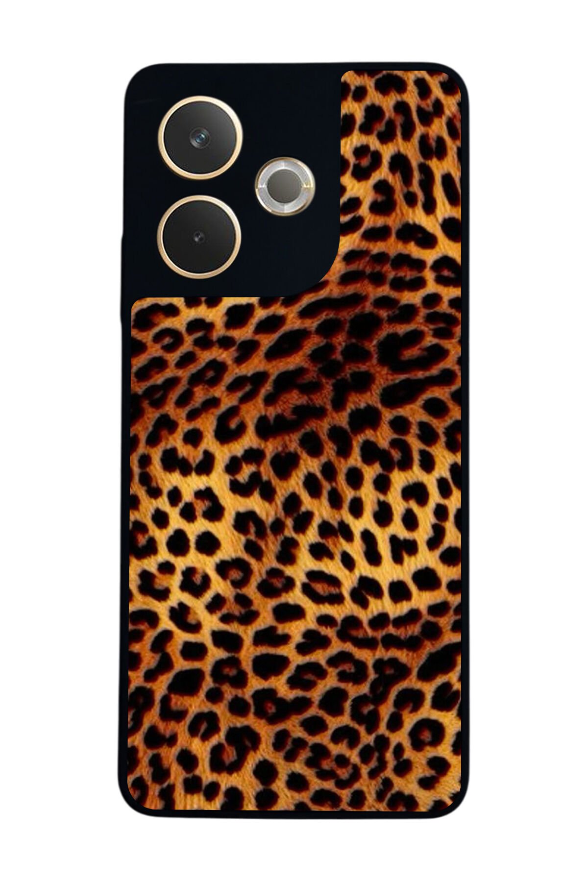 Oppo A5 Pro Uyumlu Leopar Tasarımlı Glossy Premium Kılıf