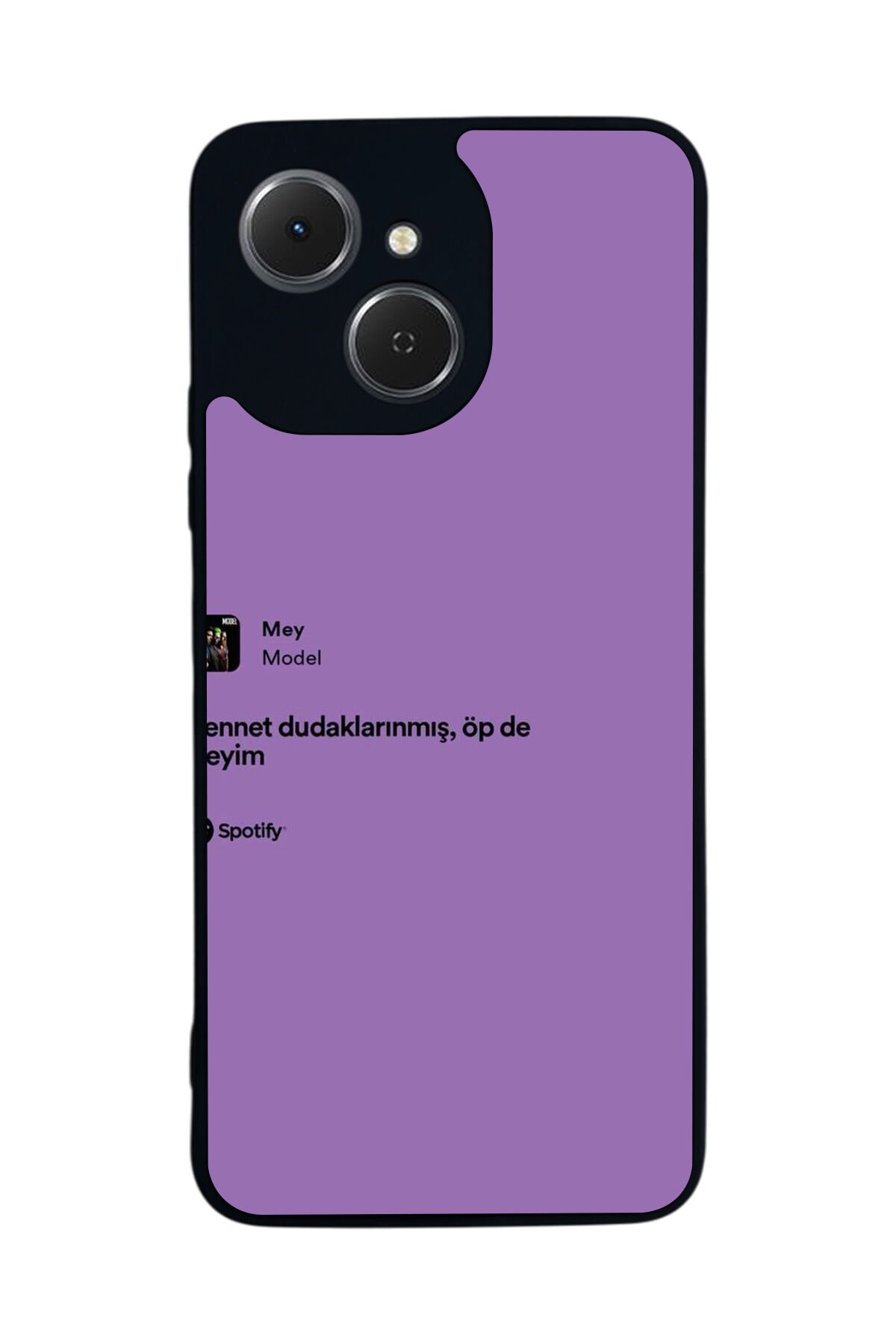 Tecno Spark 40C Uyumlu Sarki Sozleri Tasarımlı Glossy Premium Kılıf