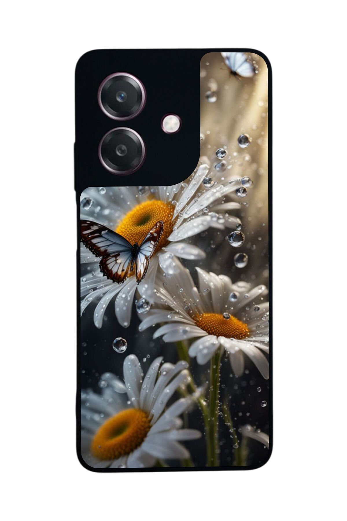 Oppo A3 5G Uyumlu Cicek Tasarımlı Glossy Premium Kılıf