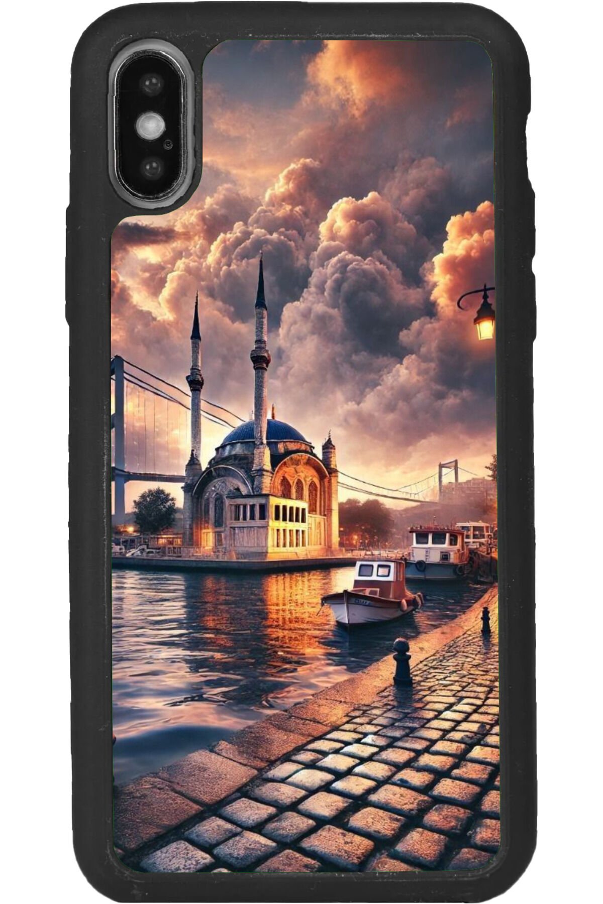 iPhone XS Max Uyumlu Mat Siyah uyumlu Kılıf – Yumuşak Silikon, Koruyucu, Şok Emici Kapak