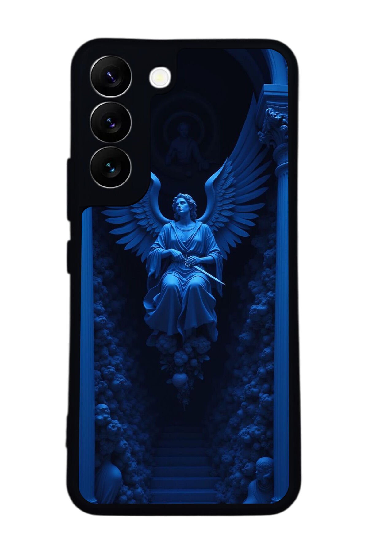 Samsung Galaxy S22 Uyumlu Melek Tasarımlı Glossy Premium Kılıf