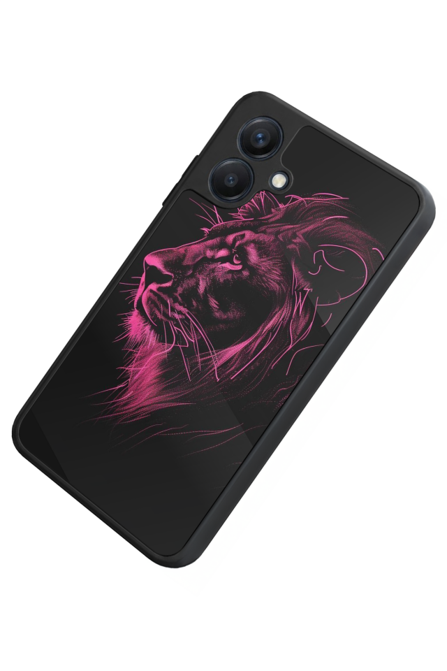 Samsung Galaxy A07 Uyumlu Aslan Tasarımlı Glossy Premium Kılıf