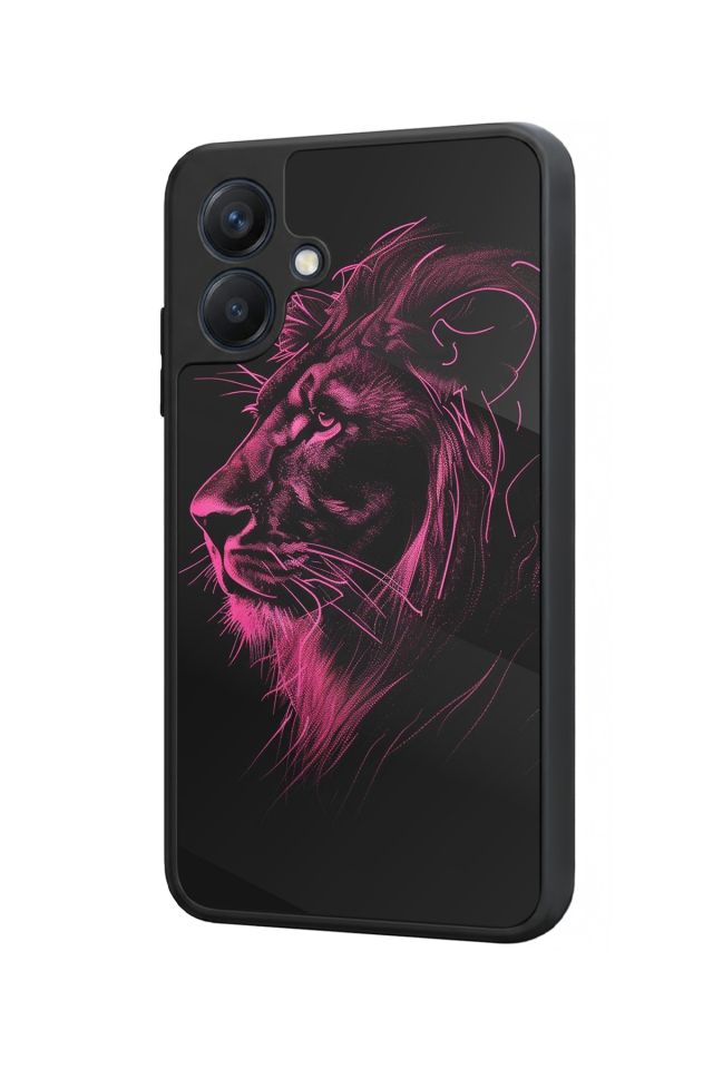 Samsung Galaxy A07 Uyumlu Aslan Tasarımlı Glossy Premium Kılıf