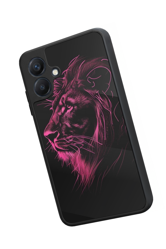 Samsung Galaxy A07 Uyumlu Aslan Tasarımlı Glossy Premium Kılıf