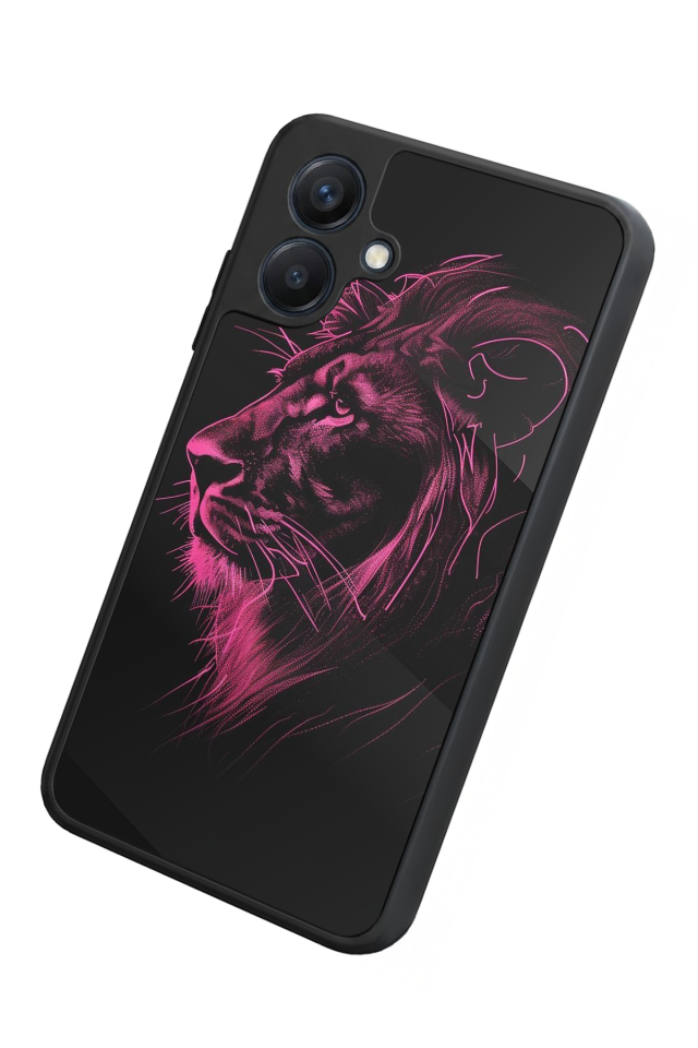 Samsung Galaxy A07 Uyumlu Aslan Tasarımlı Glossy Premium Kılıf