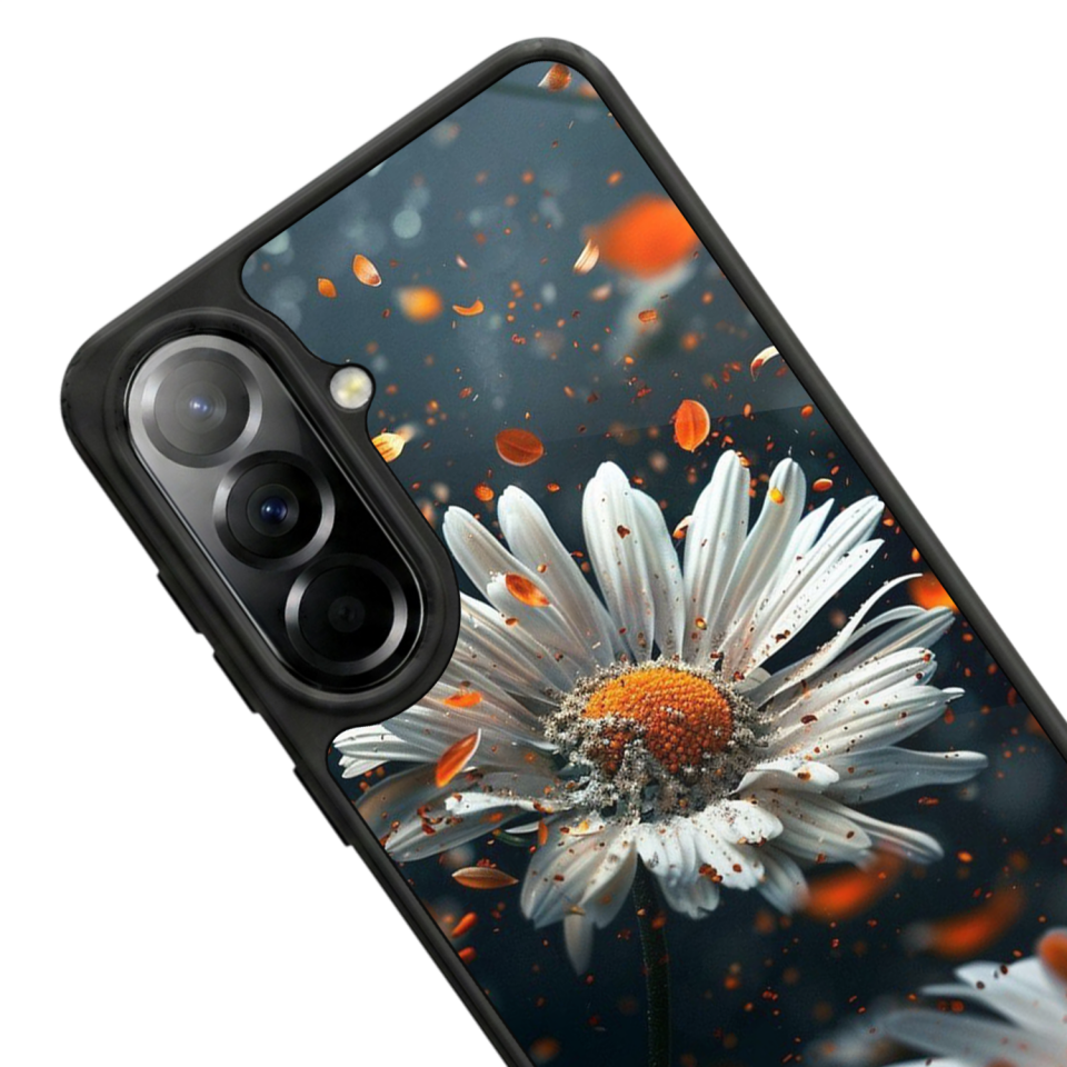 Samsung Galaxy A37 Uyumlu Cicek Tasarımlı Glossy Premium Kılıf