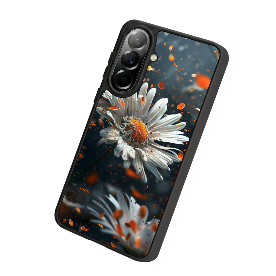 Samsung Galaxy A37 Uyumlu Cicek Tasarımlı Glossy Premium Kılıf