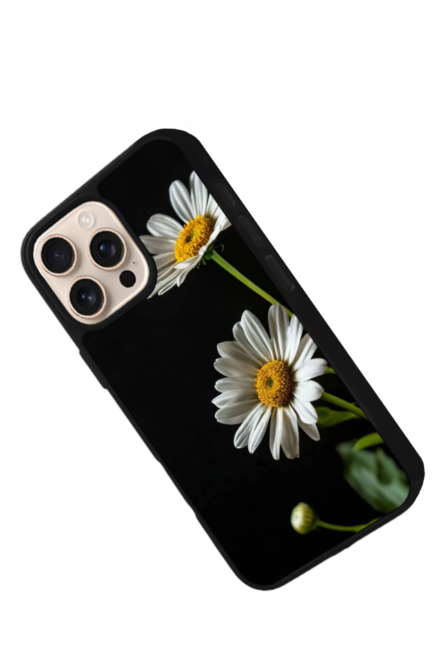 iPhone 14 Pro Uyumlu Cicek Tasarımlı Glossy Premium Kılıf