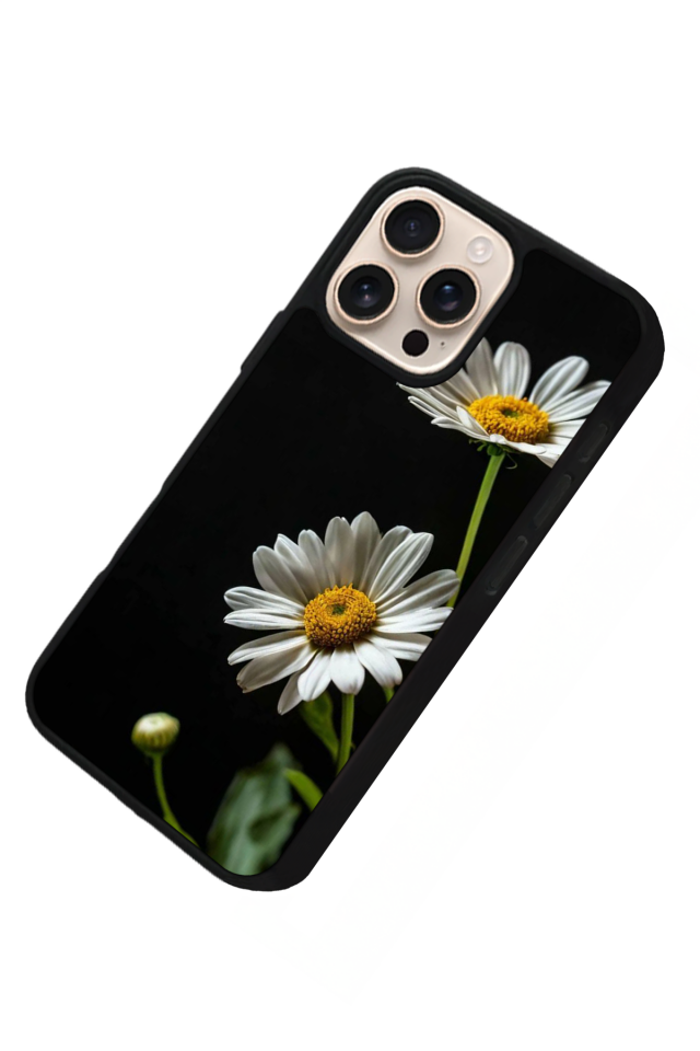 iPhone 14 Pro Uyumlu Cicek Tasarımlı Glossy Premium Kılıf