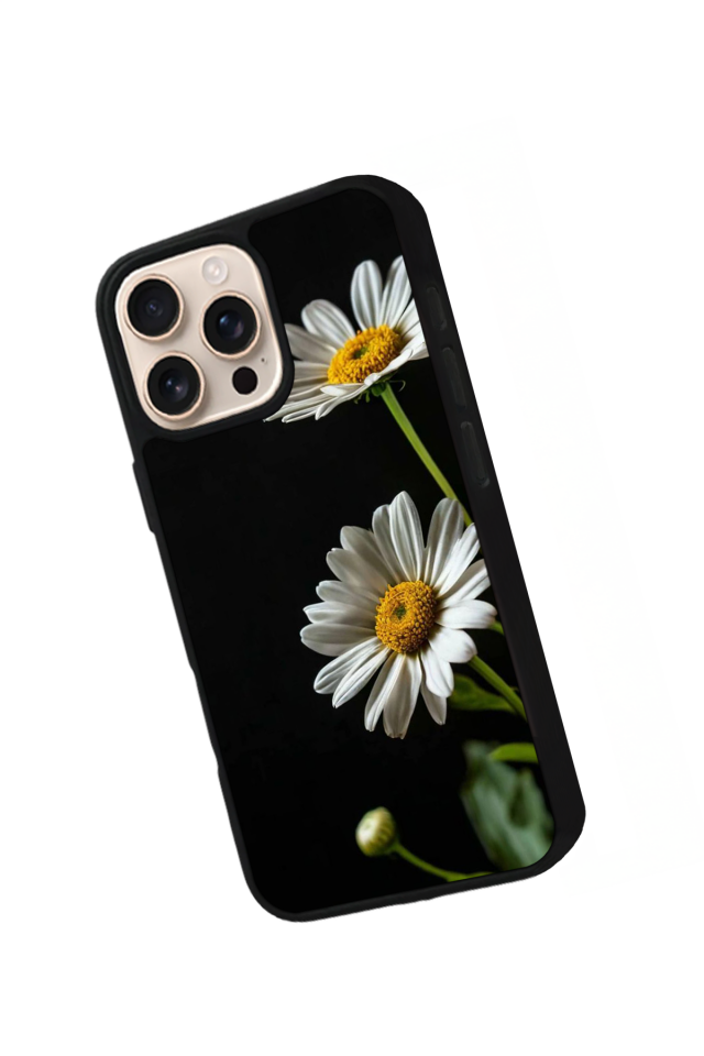 iPhone 14 Pro Uyumlu Cicek Tasarımlı Glossy Premium Kılıf
