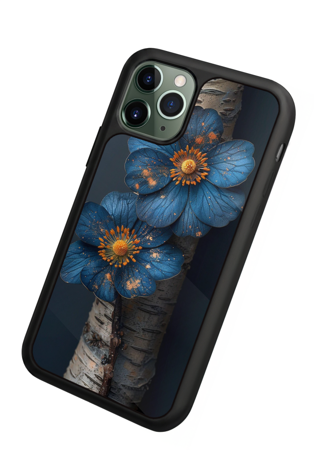 iPhone 11 Pro Max Uyumlu Cicek Tasarımlı Glossy Premium Kılıf