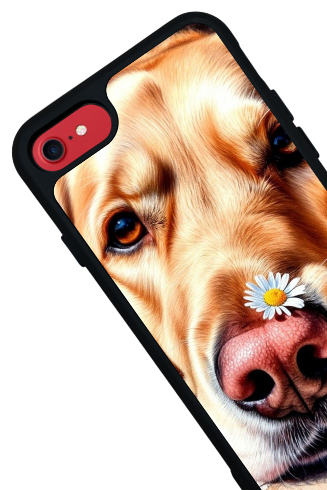 iPhone 7 Uyumlu Golden Kopek Tasarımlı Glossy Premium Kılıf