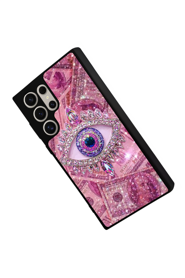 Samsung Galaxy S24 Ultra Uyumlu Göz Tasarımlı Glossy Premium Kılıf