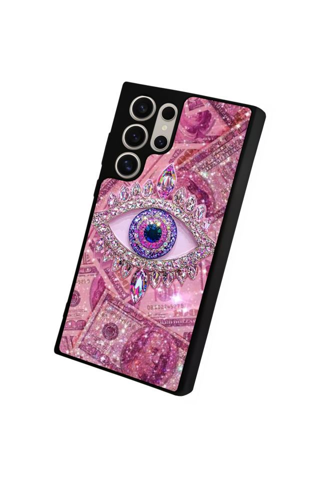 Samsung Galaxy S24 Ultra Uyumlu Göz Tasarımlı Glossy Premium Kılıf