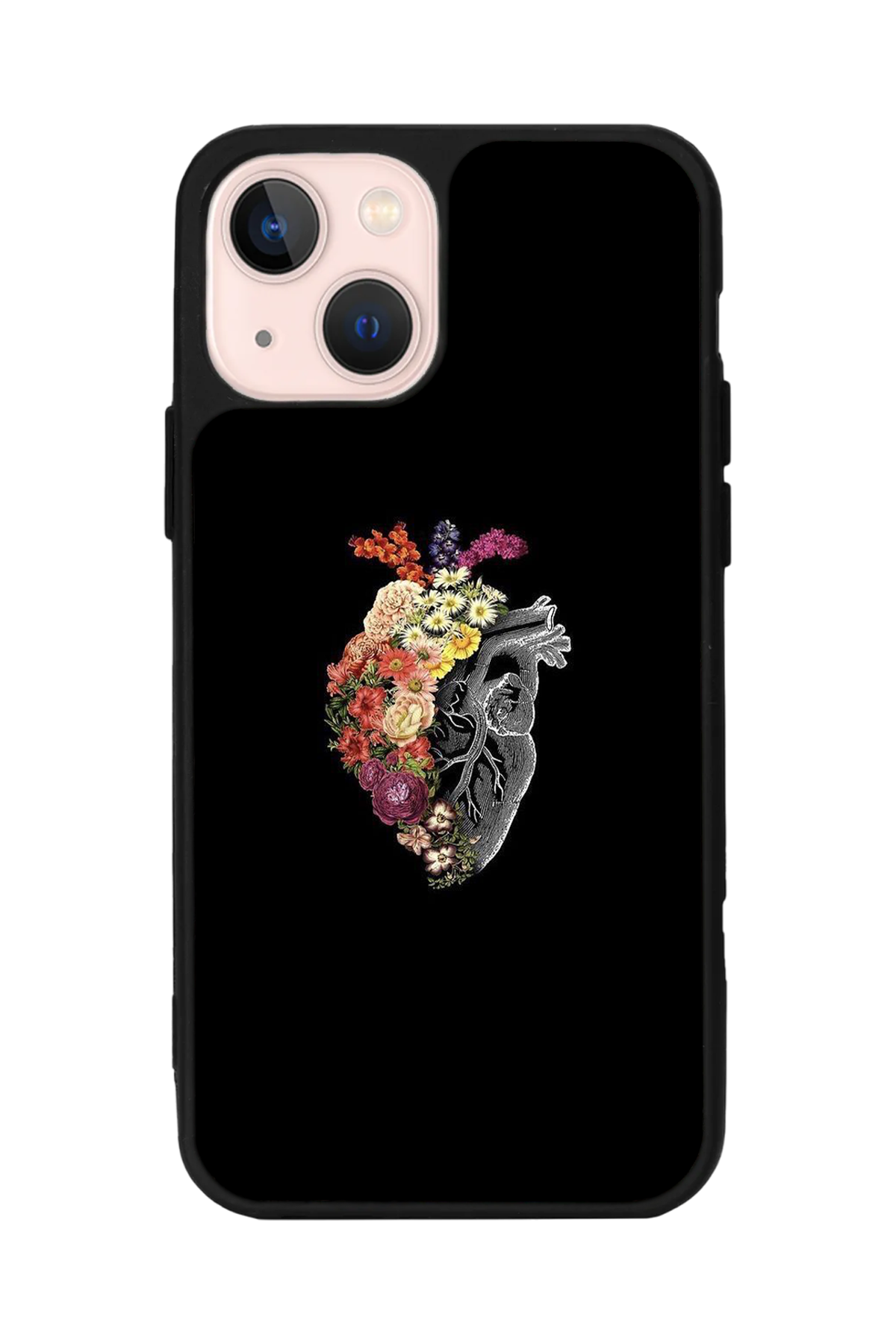 iPhone 15 Plus Uyumlu Kalp Love Tasarımlı Glossy Premium Kılıf