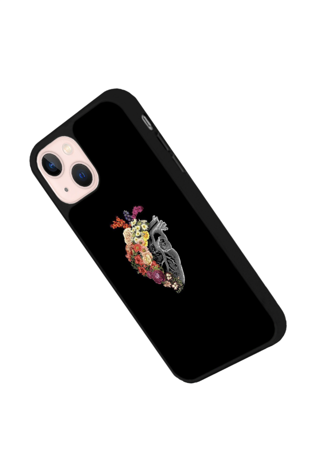 iPhone 15 Plus Uyumlu Kalp Love Tasarımlı Glossy Premium Kılıf