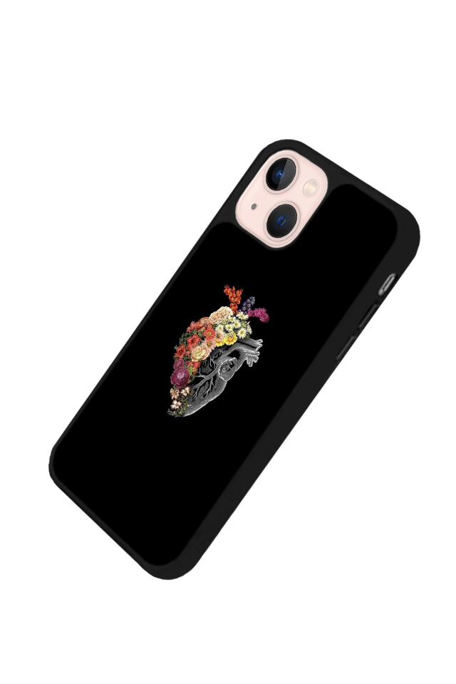 iPhone 15 Plus Uyumlu Kalp Love Tasarımlı Glossy Premium Kılıf