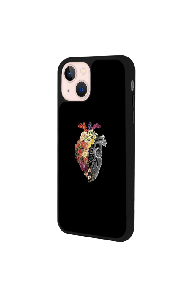 iPhone 15 Plus Uyumlu Kalp Love Tasarımlı Glossy Premium Kılıf
