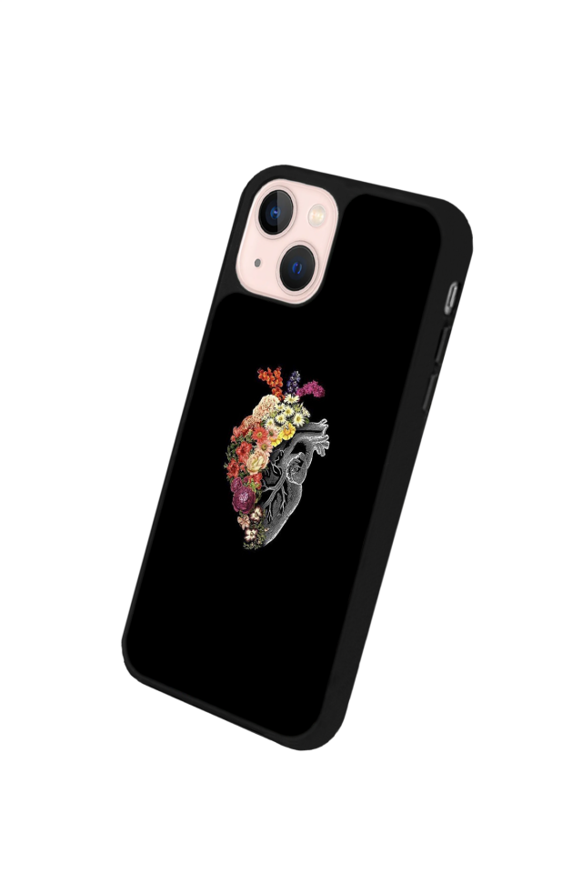 iPhone 15 Plus Uyumlu Kalp Love Tasarımlı Glossy Premium Kılıf
