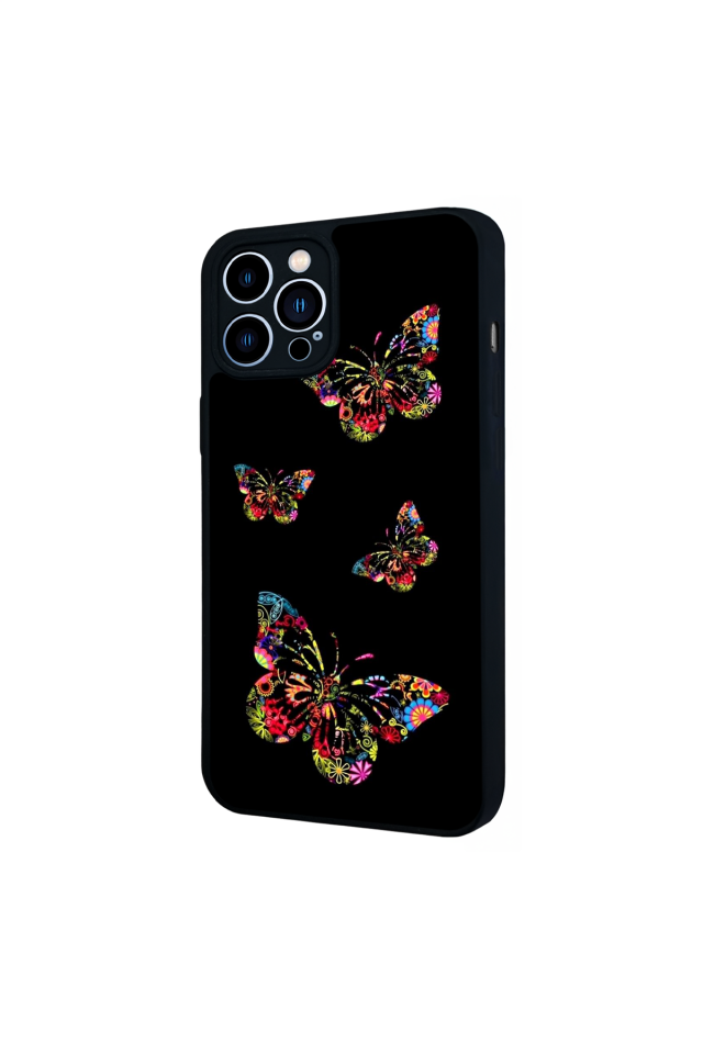 iPhone 12 Pro Max Uyumlu Kelebek Tasarımlı Glossy Premium Kılıf