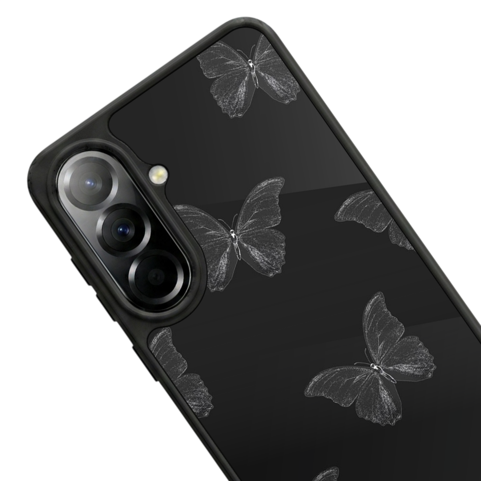Samsung Galaxy A57 Uyumlu Kelebek Tasarımlı Glossy Premium Kılıf