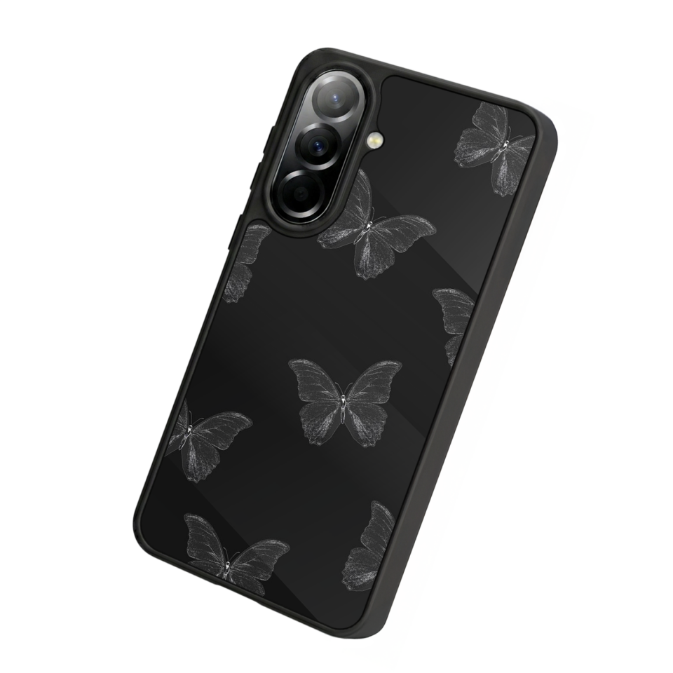 Samsung Galaxy A57 Uyumlu Kelebek Tasarımlı Glossy Premium Kılıf