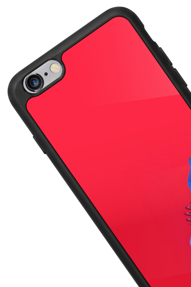 iPhone 6s Plus Uyumlu Kirmizi Tasarımlı Glossy Premium Kılıf