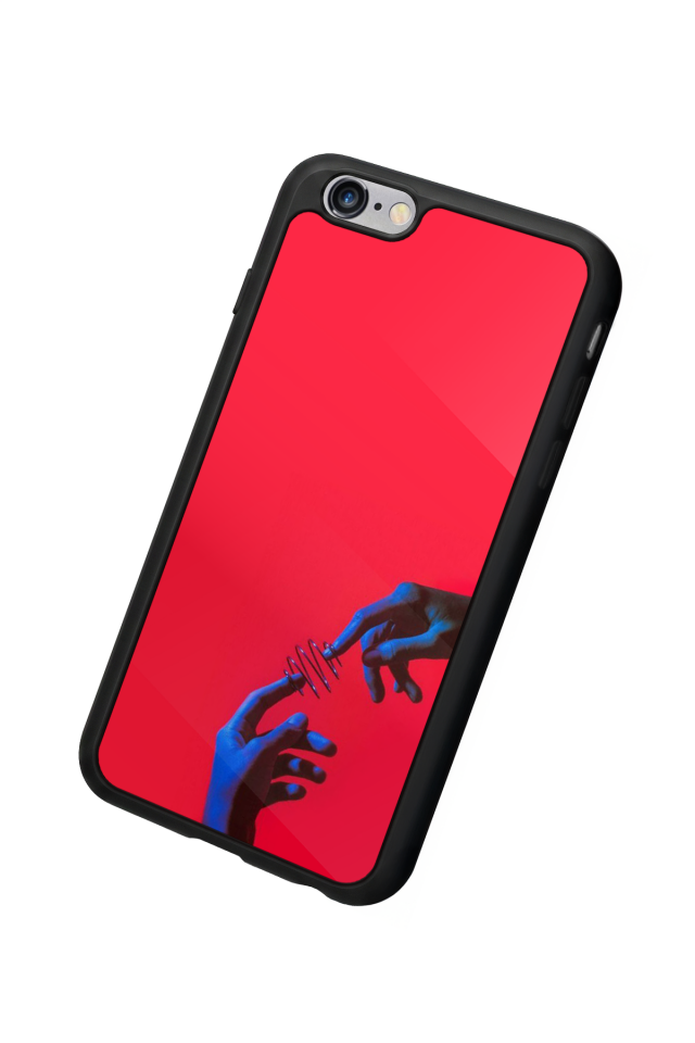 iPhone 6s Plus Uyumlu Kirmizi Tasarımlı Glossy Premium Kılıf