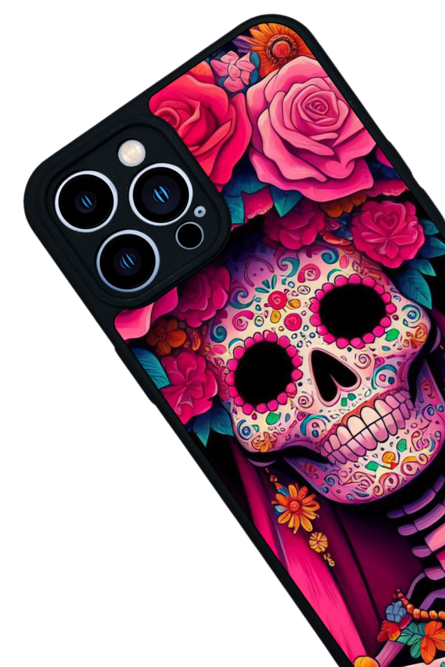 iPhone 13 Pro Max Uyumlu KuruKafa Tasarımlı Glossy Premium Kılıf