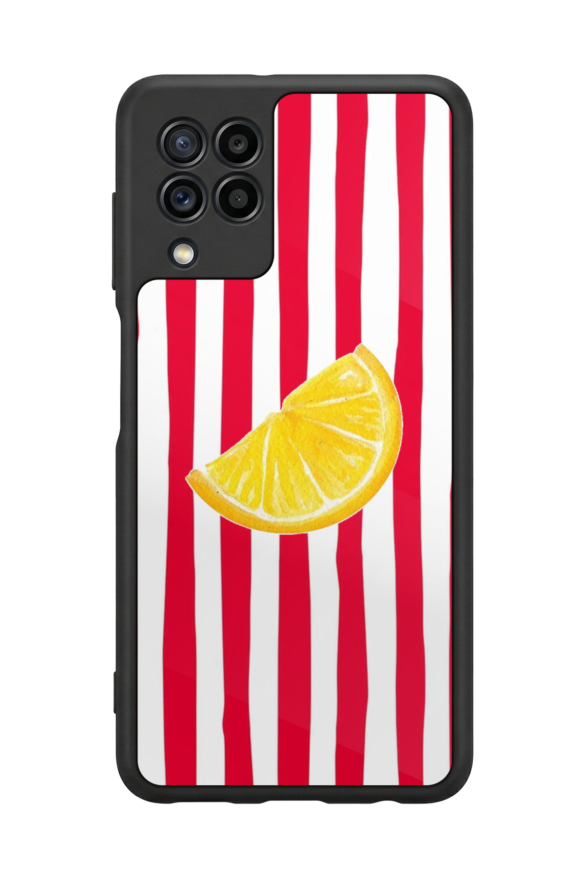 Samsung Galaxy M32 Uyumlu Limon Tasarımlı Glossy Premium Kılıf