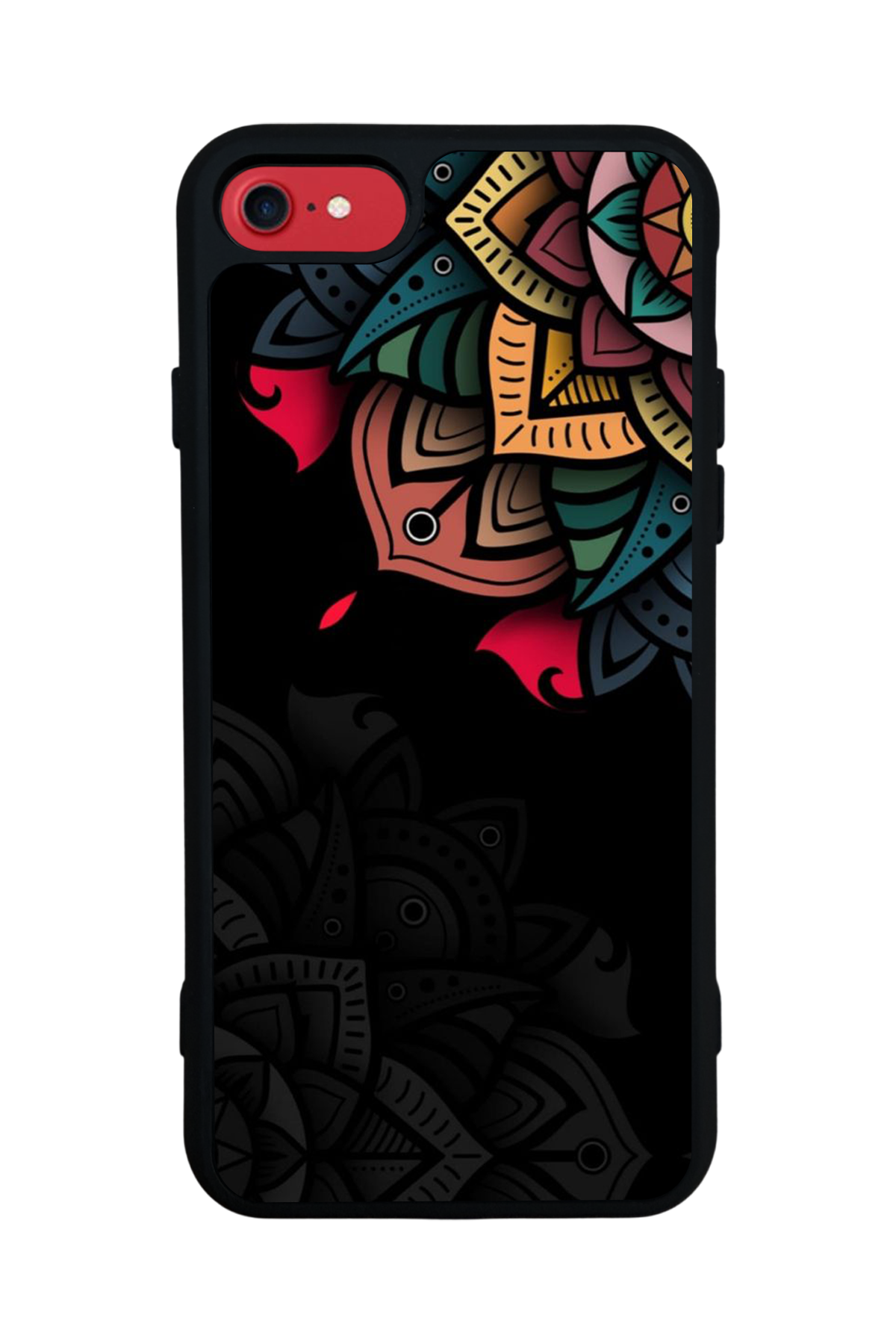 iPhone SE Uyumlu Mandala Tasarımlı Glossy Premium Kılıf