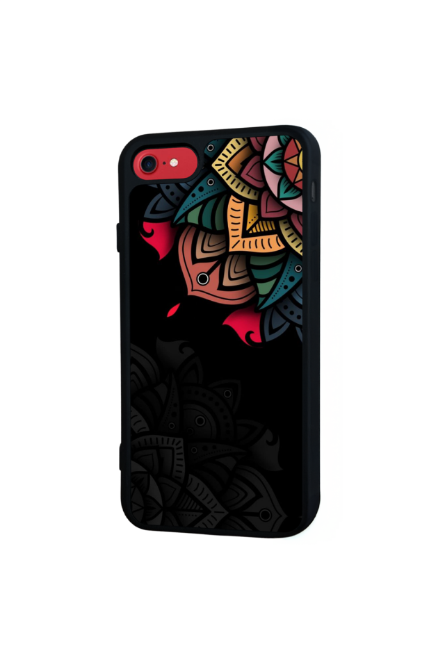 iPhone SE Uyumlu Mandala Tasarımlı Glossy Premium Kılıf