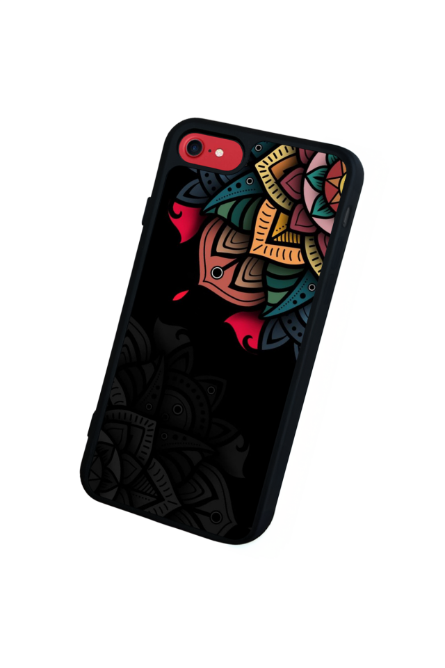 iPhone SE Uyumlu Mandala Tasarımlı Glossy Premium Kılıf