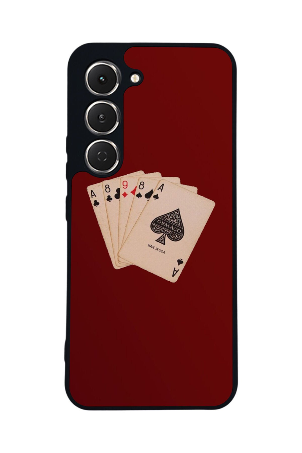 Tecno Spark 40 Pro Uyumlu Kirmizi Tasarımlı Glossy Premium Kılıf