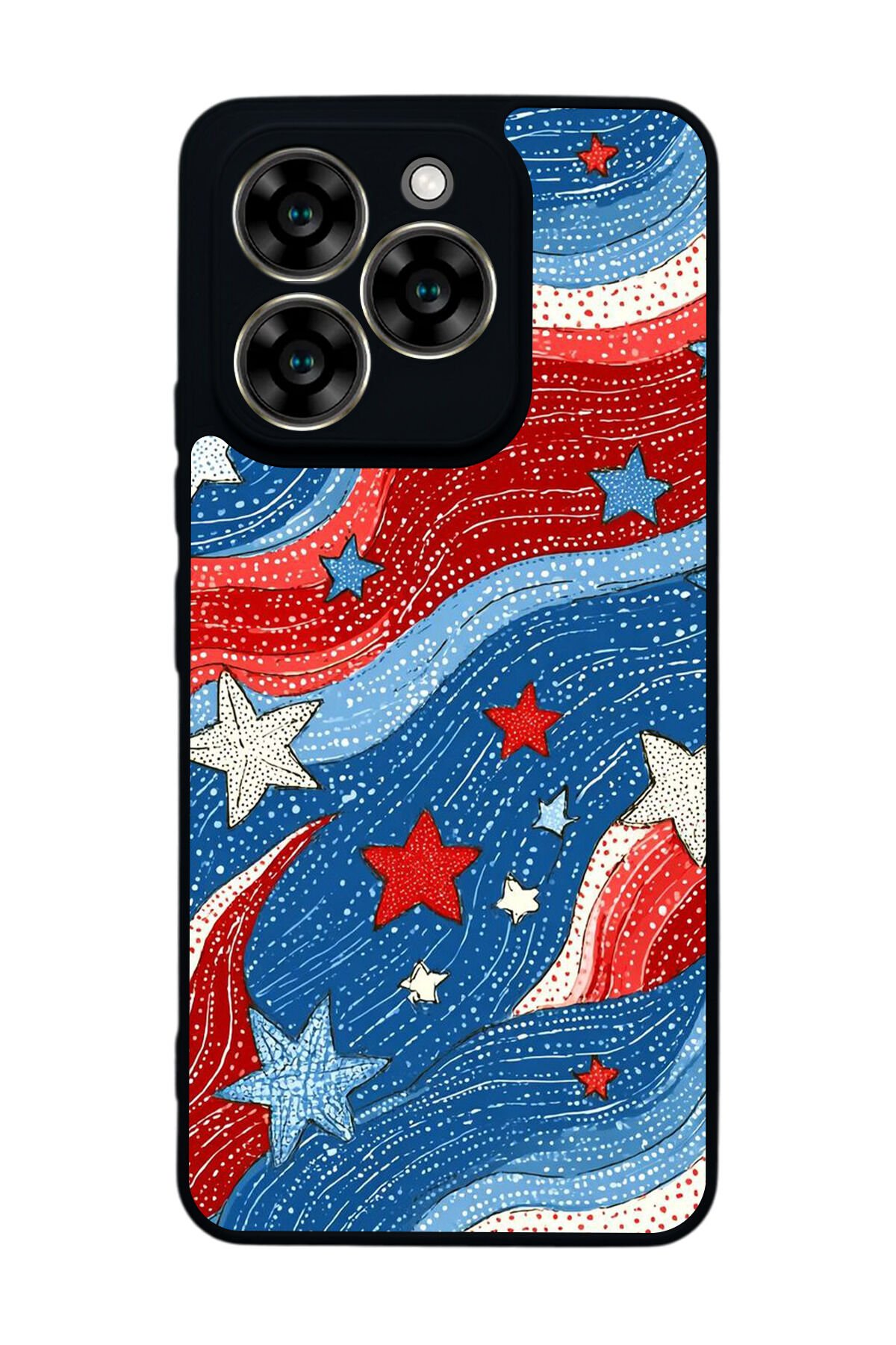 Reeder S919 Uyumlu Retro Yildizlar Tasarımlı Glossy Premium Kılıf