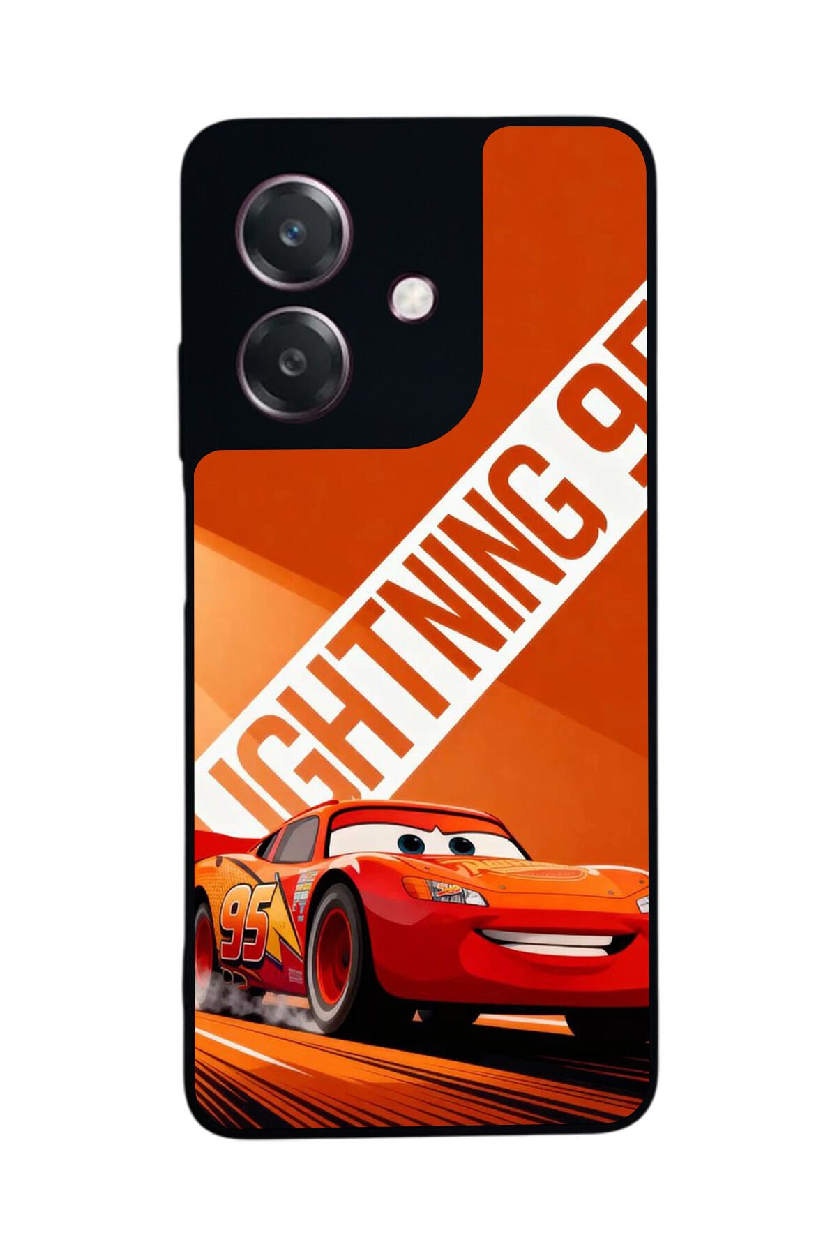 Oppo A3 5G Uyumlu Şimsek McQueen Tasarımlı Glossy Premium Kılıf