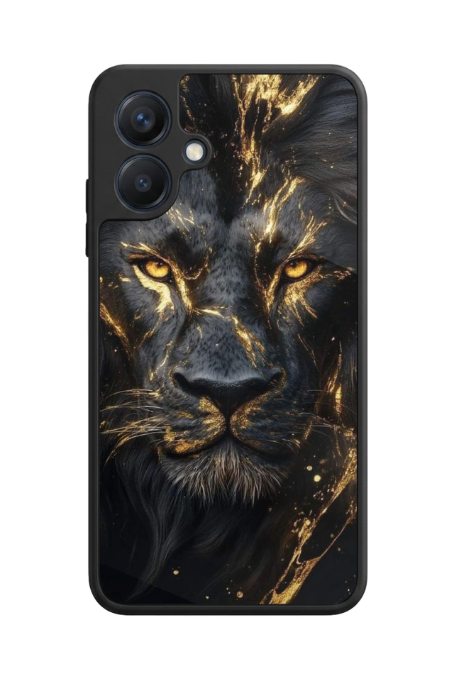 Samsung Galaxy A07 Uyumlu Aslan Tasarımlı Glossy Premium Kılıf
