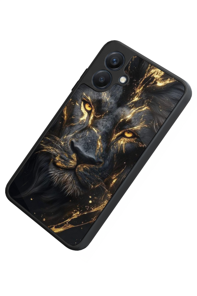 Samsung Galaxy A07 Uyumlu Aslan Tasarımlı Glossy Premium Kılıf