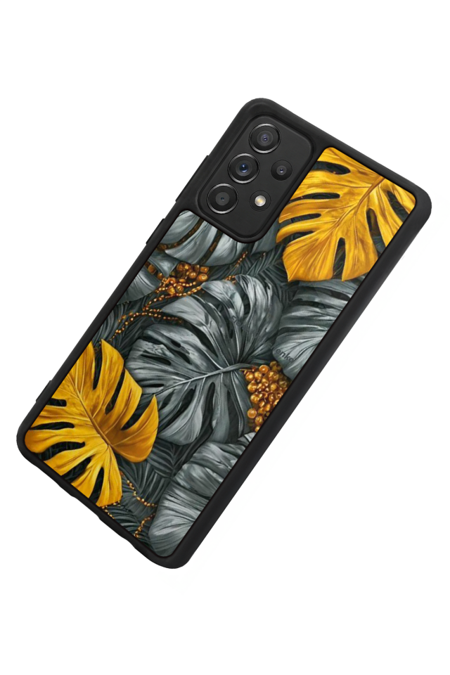 Samsung Galaxy A72 Uyumlu Botanik Tasarımlı Glossy Premium Kılıf