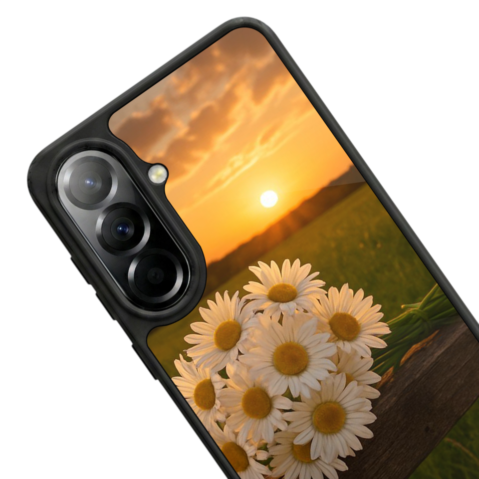 Samsung Galaxy A37 Uyumlu Cicek Tasarımlı Glossy Premium Kılıf