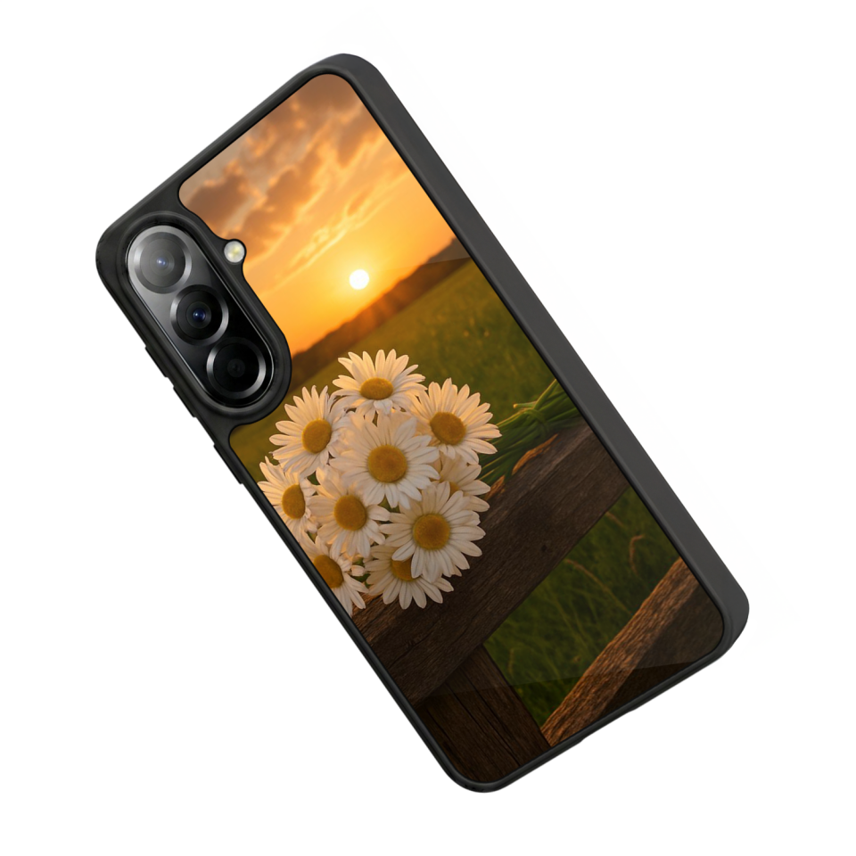Samsung Galaxy A37 Uyumlu Cicek Tasarımlı Glossy Premium Kılıf