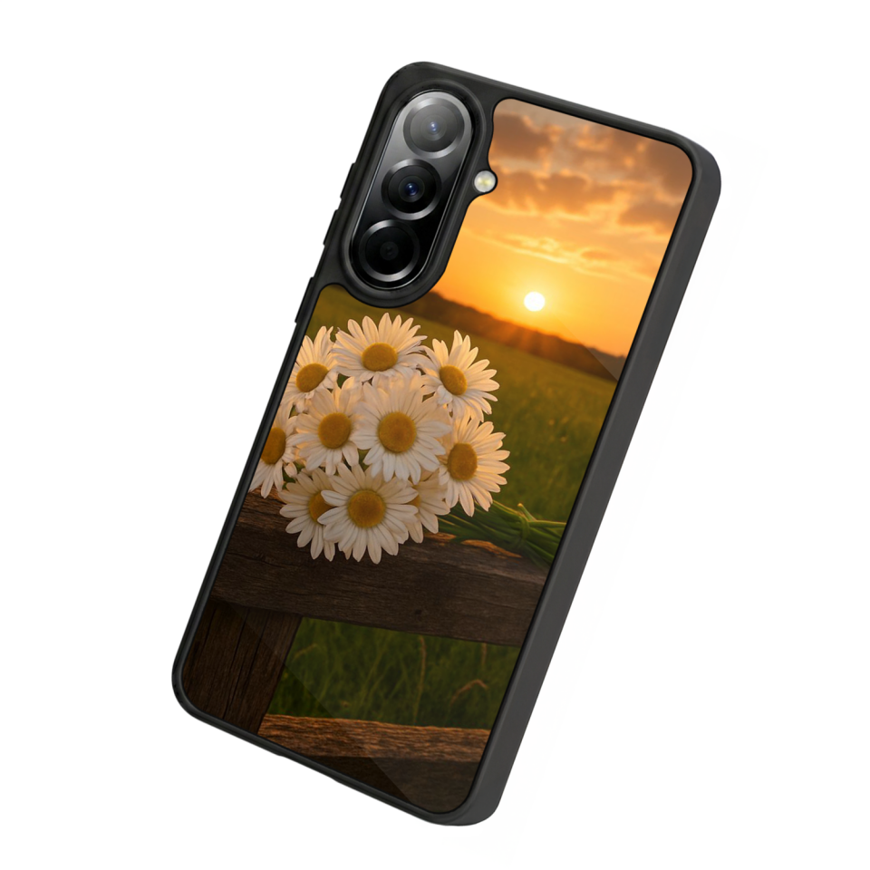 Samsung Galaxy A37 Uyumlu Cicek Tasarımlı Glossy Premium Kılıf
