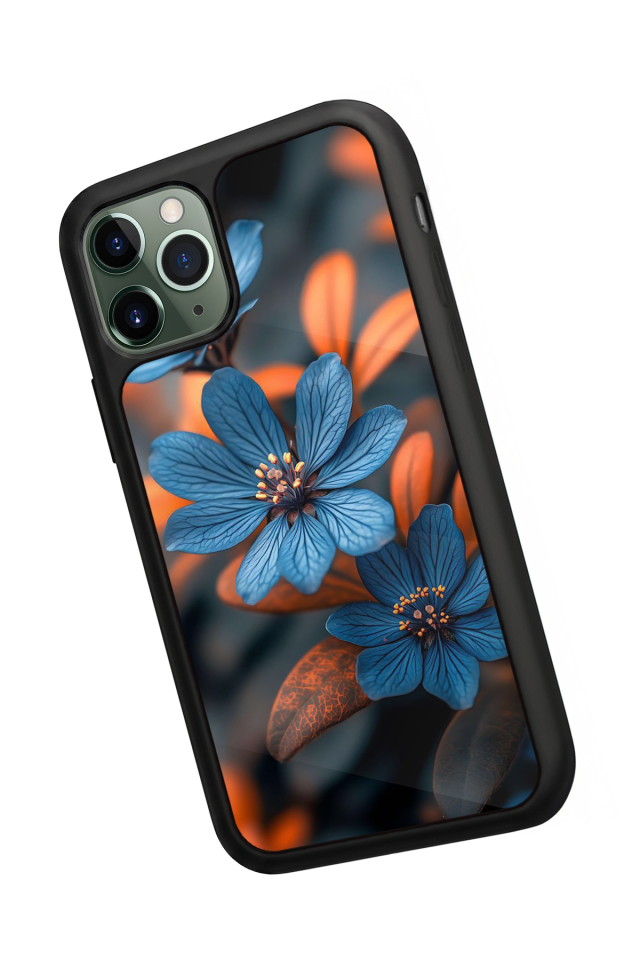 iPhone 11 Pro Max Uyumlu Cicek Tasarımlı Glossy Premium Kılıf