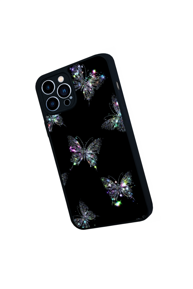 iPhone 12 Pro Max Uyumlu Kelebek Tasarımlı Glossy Premium Kılıf