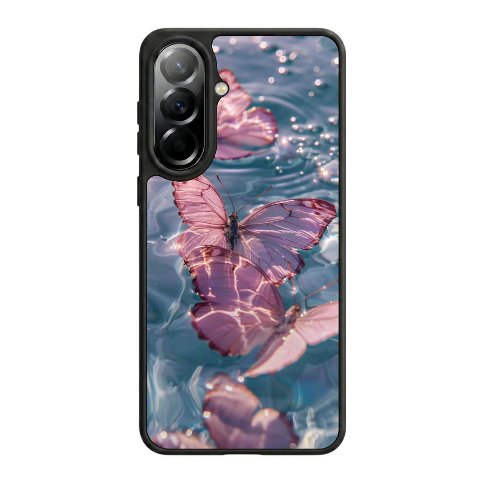 Samsung Galaxy A57 Uyumlu Kelebek Tasarımlı Glossy Premium Kılıf