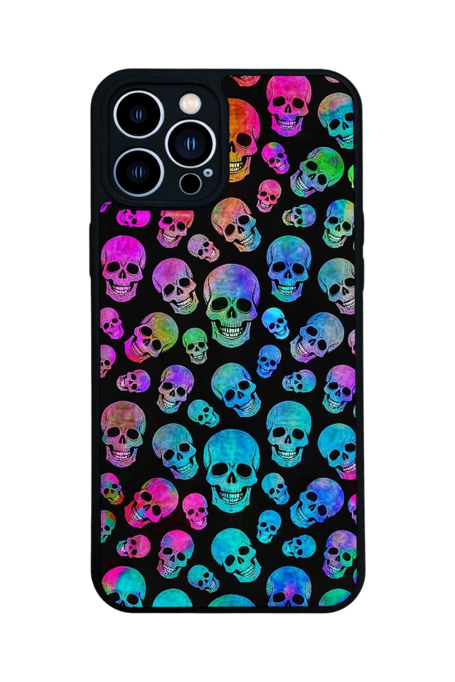 iPhone 13 Pro Max Uyumlu KuruKafa Tasarımlı Glossy Premium Kılıf