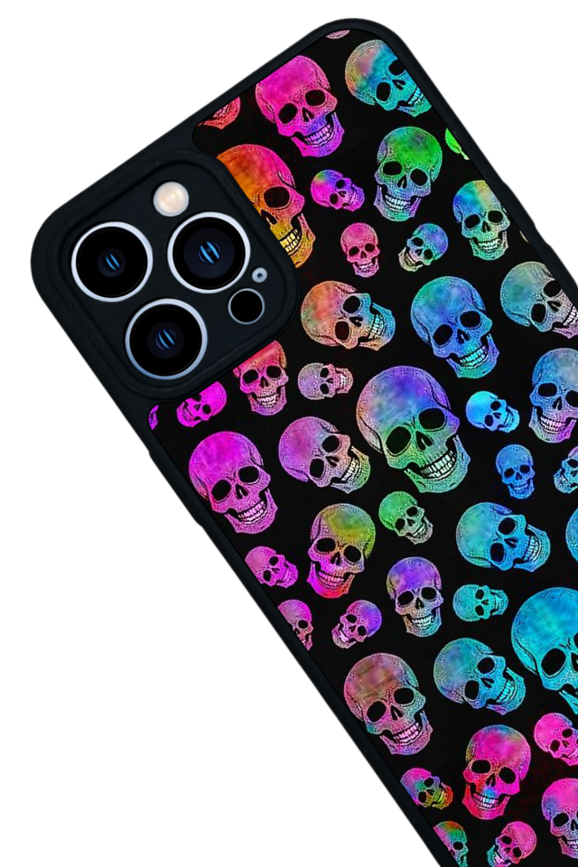 iPhone 13 Pro Max Uyumlu KuruKafa Tasarımlı Glossy Premium Kılıf