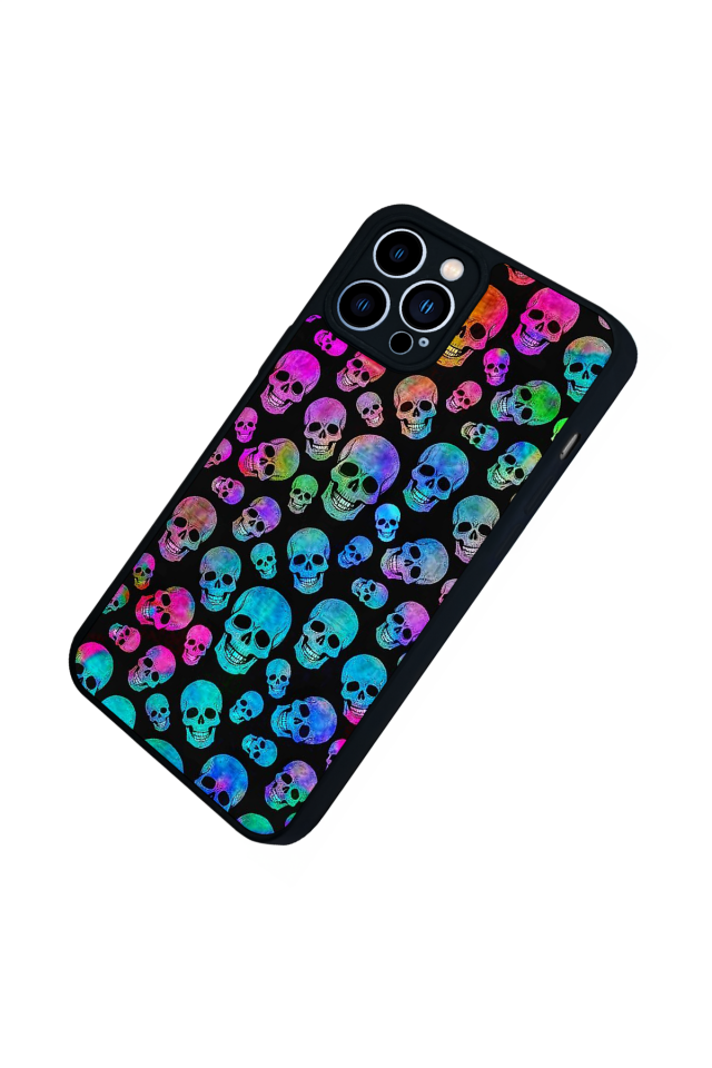 iPhone 13 Pro Max Uyumlu KuruKafa Tasarımlı Glossy Premium Kılıf