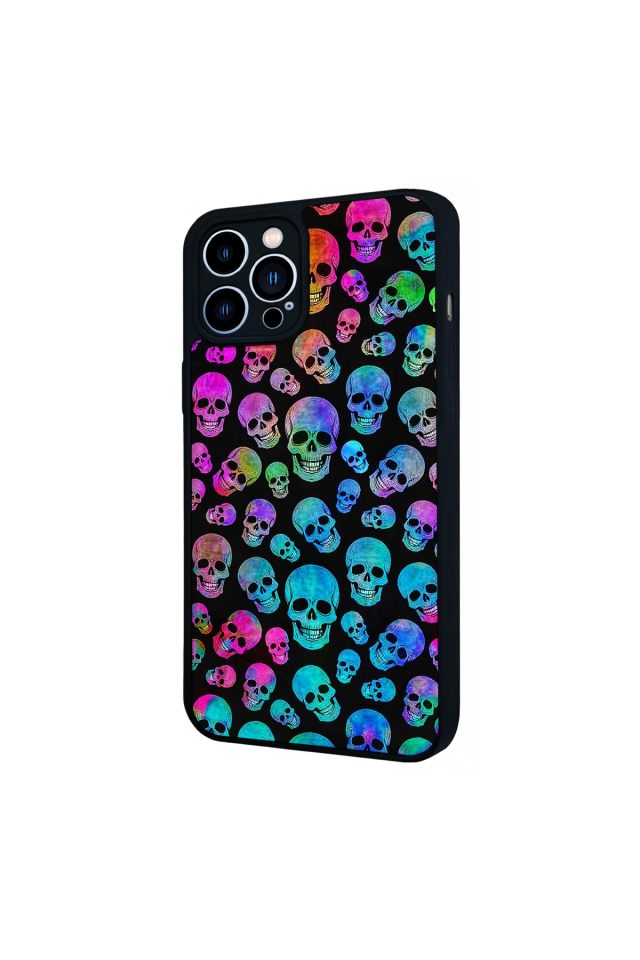 iPhone 13 Pro Max Uyumlu KuruKafa Tasarımlı Glossy Premium Kılıf