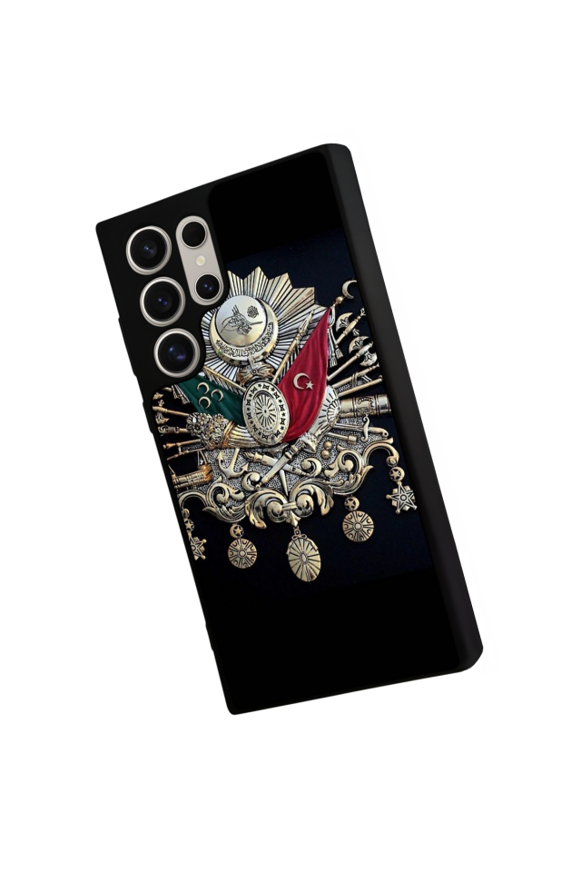 Samsung Galaxy S24 Ultra Uyumlu Osmanli Tugrasi Tasarımlı Glossy Premium Kılıf